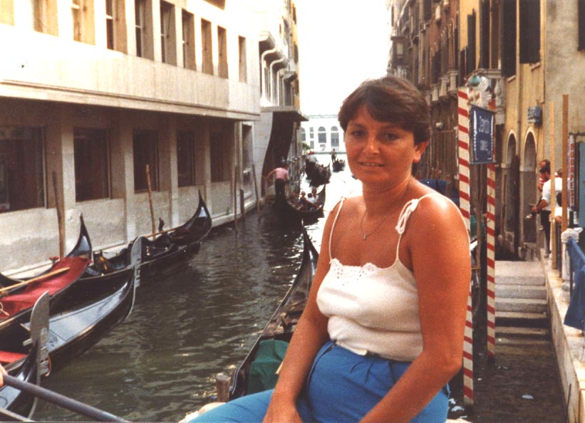 Gudrun in Venedig. ein kleiner Ausflug auf dem canale grande